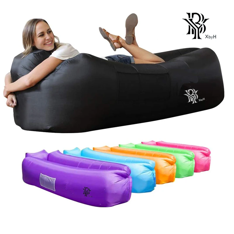 

XbyH Inflatable Lounger Air Sofa Portable Hammock,Water Proof& Anti-Air Leaking Design-Ideal Couch for Backyard Lakeside Beach T