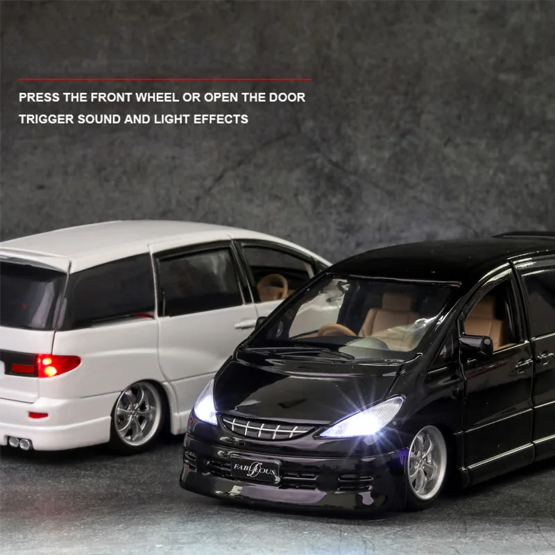 

1:32 ESTIMA MPV TOY OTA Die-cast Metal Toy Model Car Model Children's Toy Pull Back Free Shipping