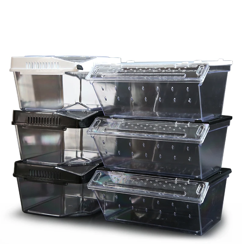 Ящик для кормления маленького размера пластиковый прозрачный ящик хранения