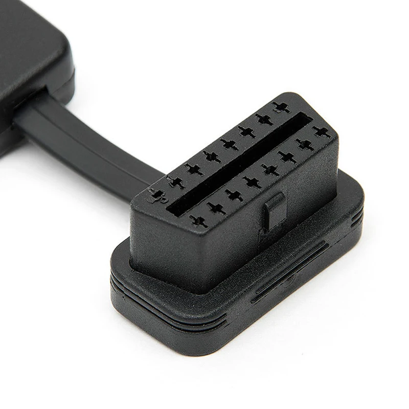 

1 Vehicle 16 Pin Plug To Socket, With Switch Obd2 Extension Cable Adapter About 290mm, Suitable For On-board Diagnostic Interfa