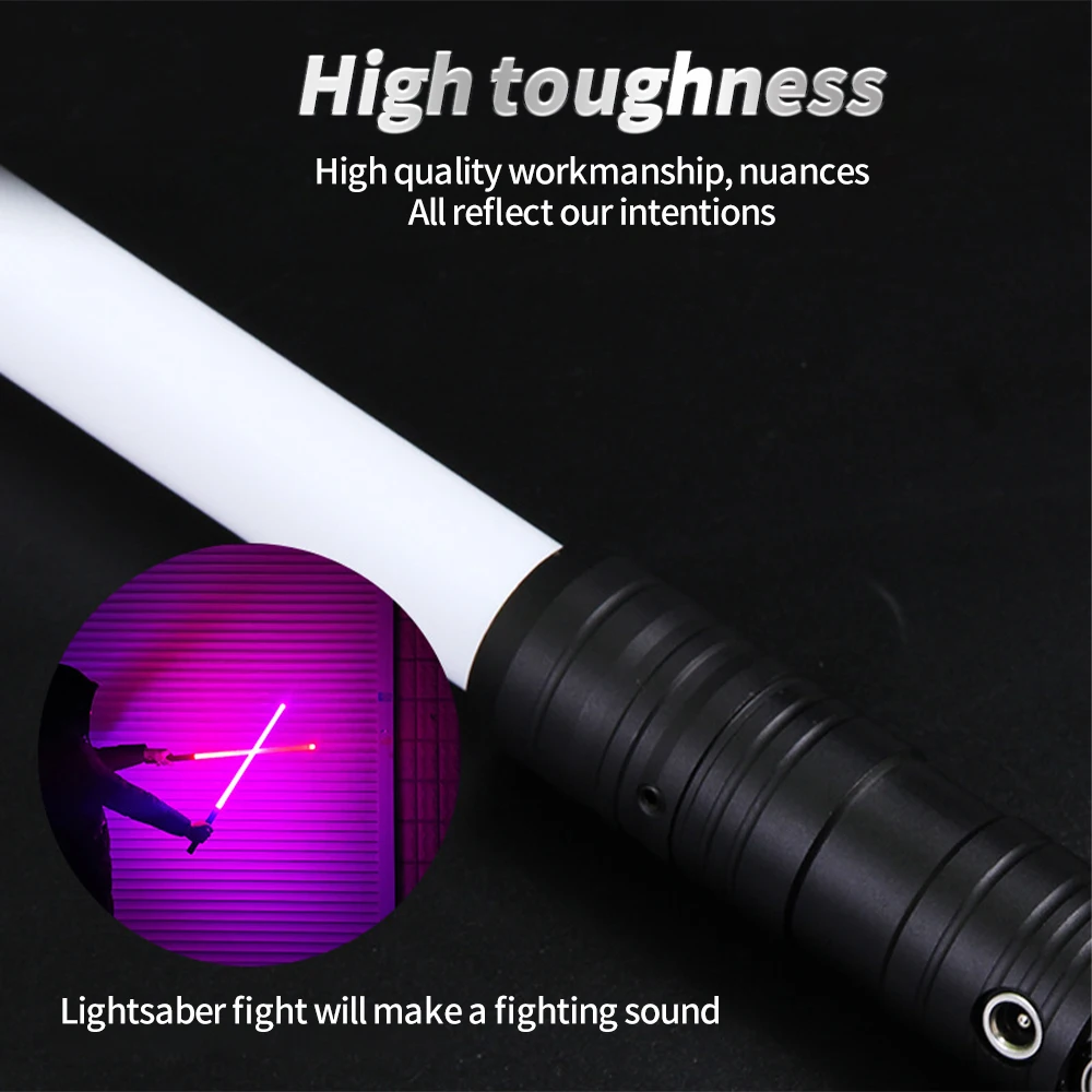 Металлический световой меч Звездные войны RGB 2-в-1 цветной лазерный меняющий свет