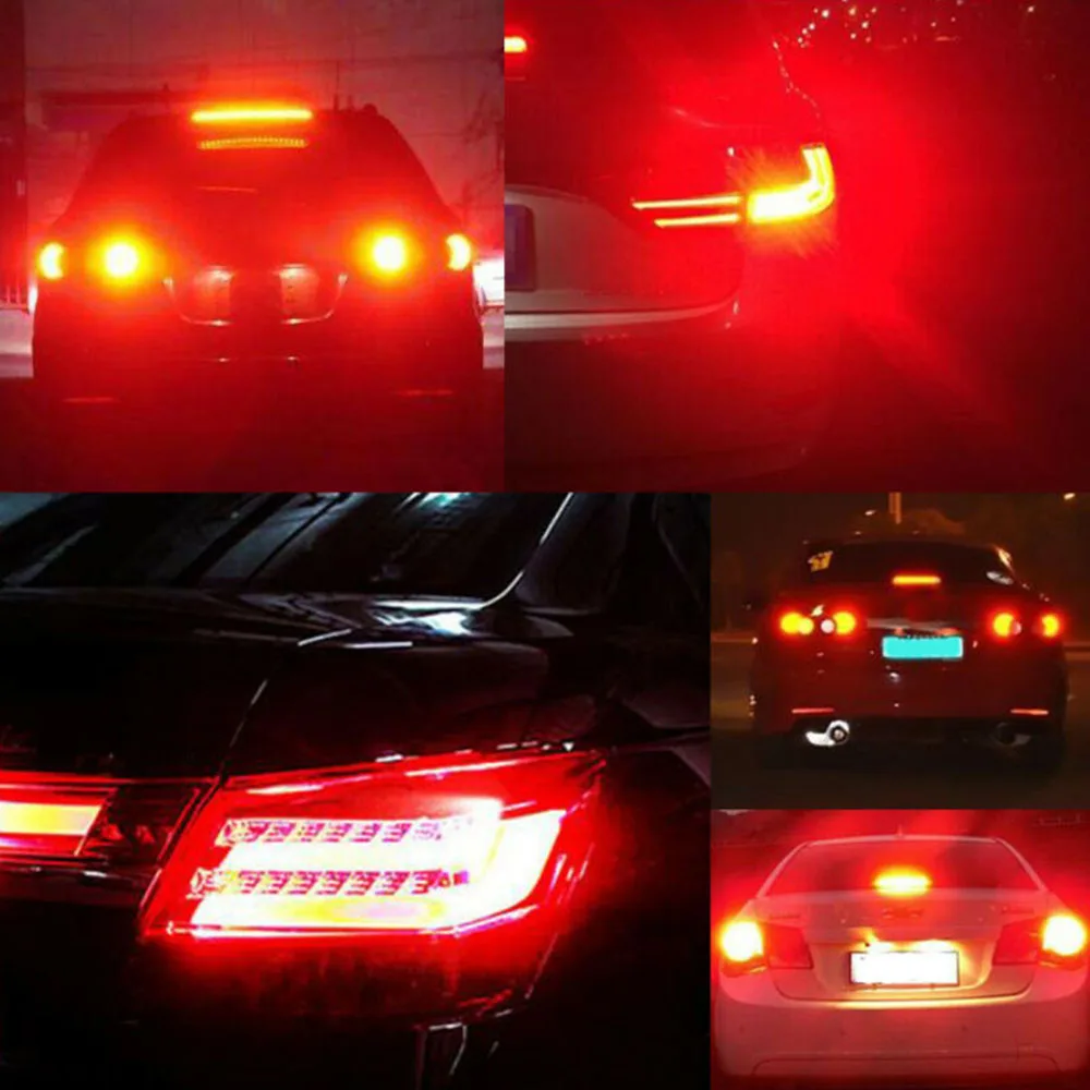 

Set LED Lights Red 360 Degree Built-in Replacement Accessories Auto 2Pcs DC 12V-24V