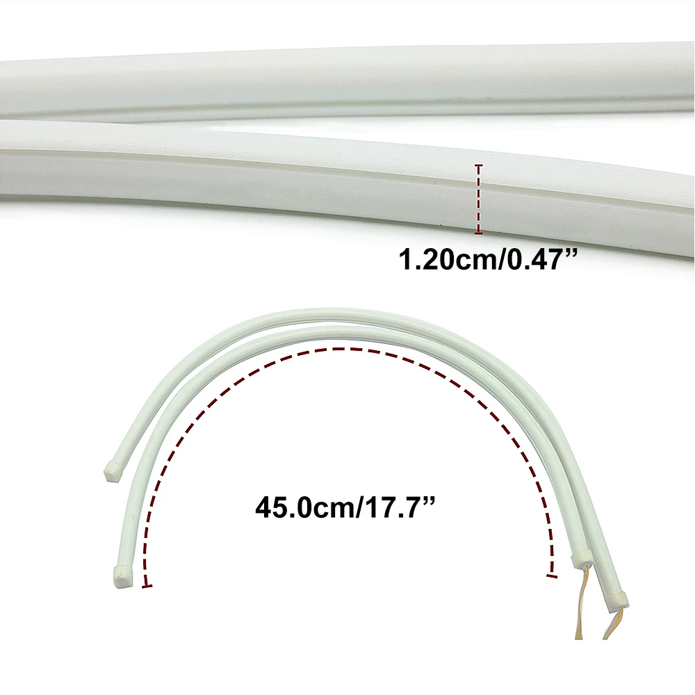 Автомобильные дневные ходовые огни DRL Гибкая мягкая трубка автомобильная