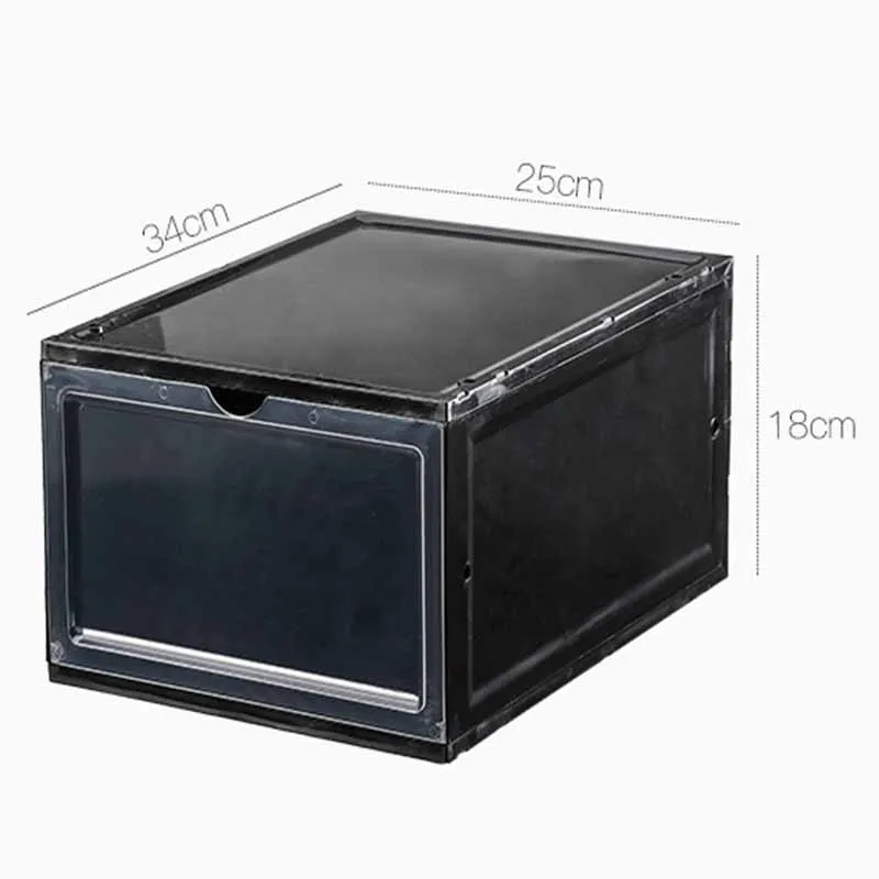 2 шт. большие складные коробки для обуви с откидной крышкой многофункциональные