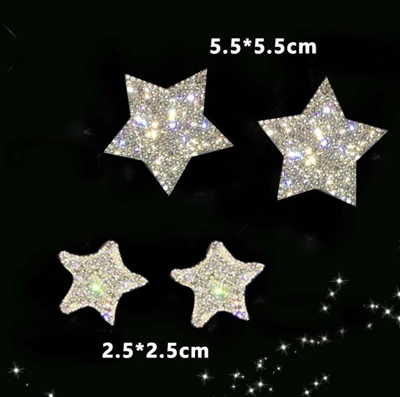 Stars Различные узоры кристаллических автомобильных наклеек s, украшения автомобилей бампер окна ноутбуки багаж Стразы наклейки, белый автомобиль assessoires - Название цвета: Stars