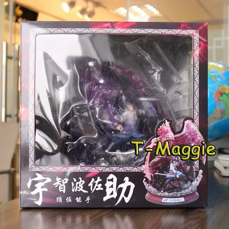 

Popular Anime Figure Uchiha Sasuke Hatake Kakashi Battle Scenes Full-Length Portrait Statue PVC Static Collectible Model Toy