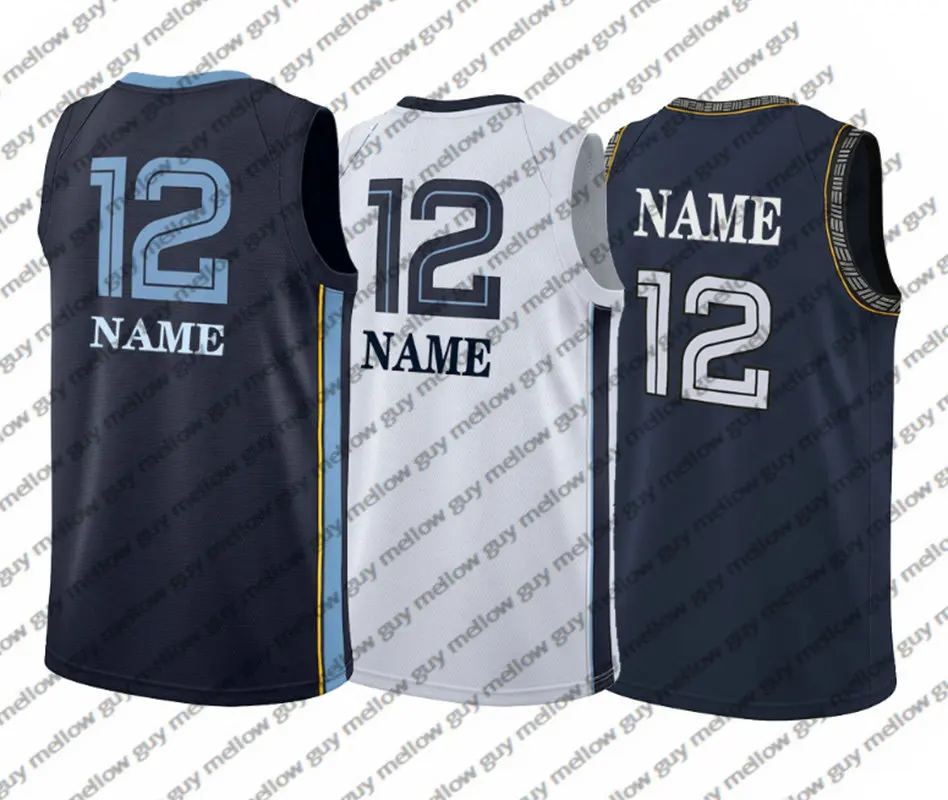 

High Quality Men’s Memphis Basketball Jerseys 12 Fast Break Embroidery Stitched City Edition Jersey
