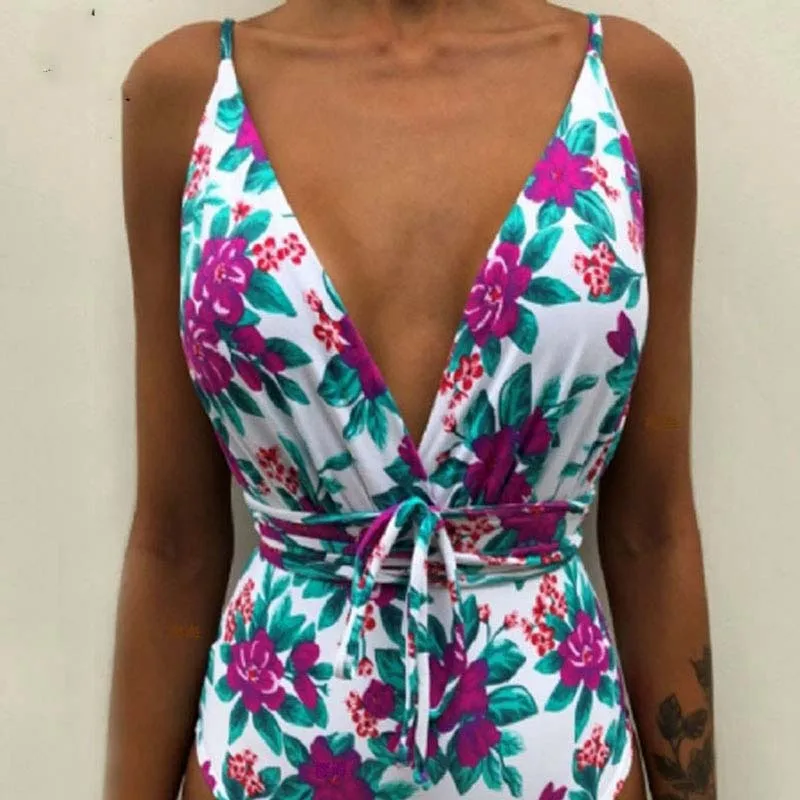 2019 сексуальный цельный купальник с контролем живота женский монокини купальный