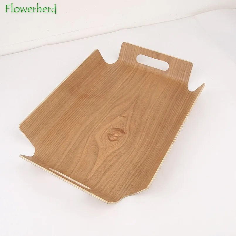 Бытовые Деревянный Поддон Чай посуда сухой Замочите лоток горшок для дома