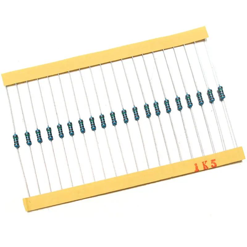 

2600 Pcs/Set 130 Values 1/4W 0.25W 1% Metal Film Resistors Assorted Pack Kit Resistor Lot