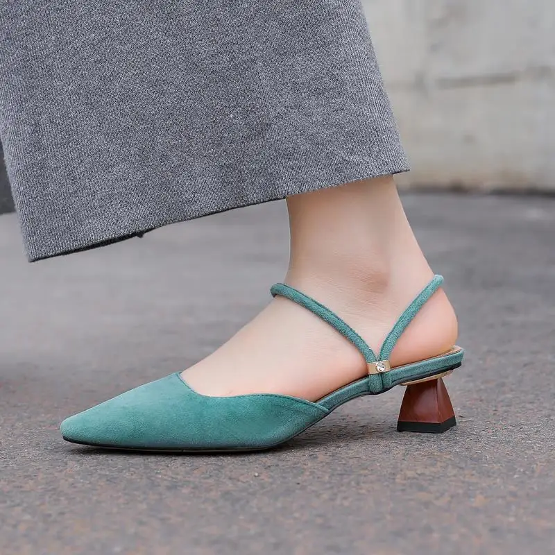 

MORAZORA SIZE 34-43 New genuine leather sandals women summer shoes suede ladies summer sandals fashion party wedding shoes