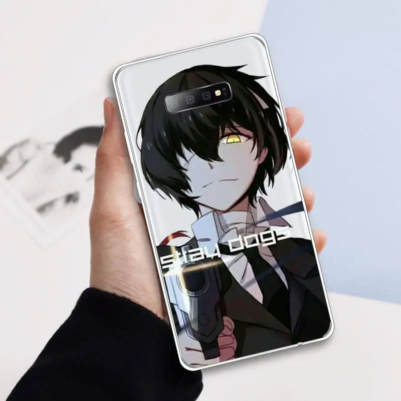 

Anime Bungou Stray Dogs Phone Case Transparent For Samsung Galaxy A71 A21s S8 S9 S10 plus note 20 ultra