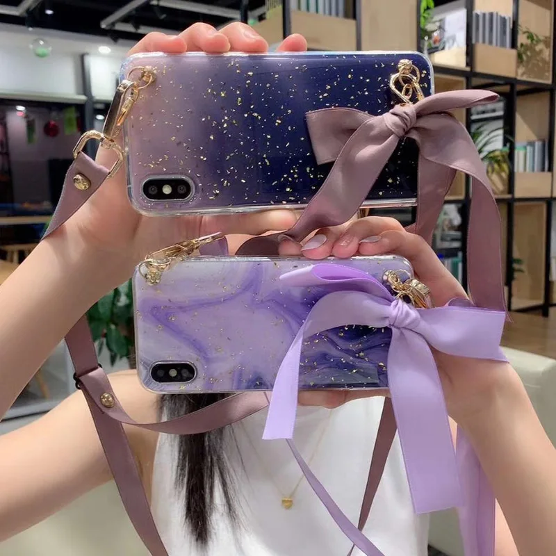 Блестящий чехол из золотой фольги с мраморным рисунком для iPhone 12 Mini 11 Xs Max Xr 8 7 6s 6