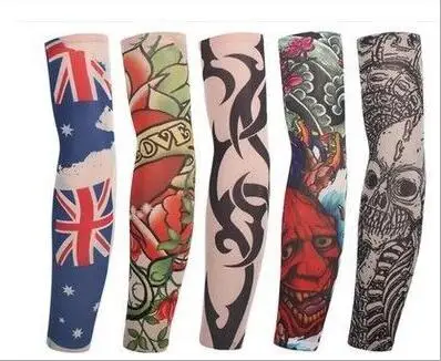

2020 1 шт. Мужская татуировка на руку, УФ, для бега, езды на велосипеде, Женский рукав для баскетбола, эластичная компрессионная грелка для рук