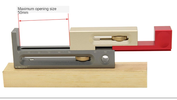 

Woodworking tools saw table saw seam adjuster tenon and tenoner movable gauge length compensation