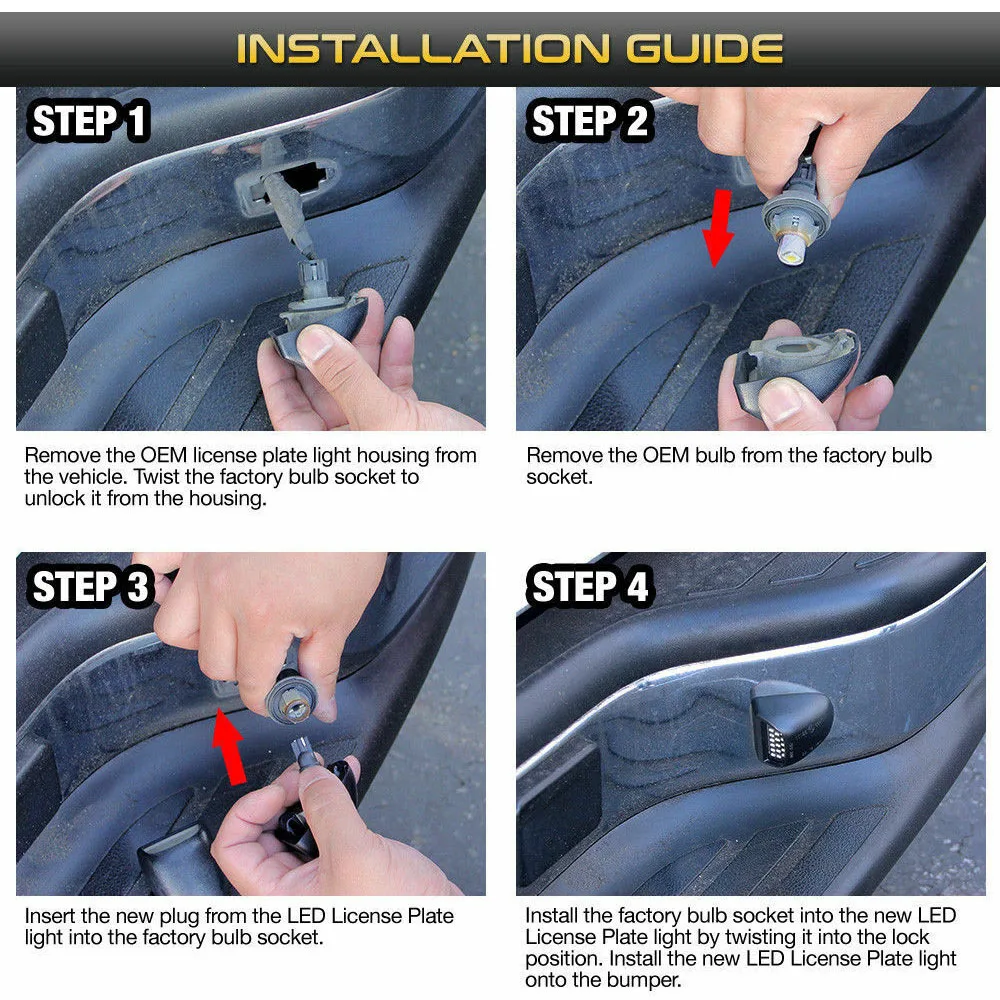 Светильник для номерного знака с 18 светодиодами лампа 00 06 Chevy Tahoe Suburban GMC Yukon