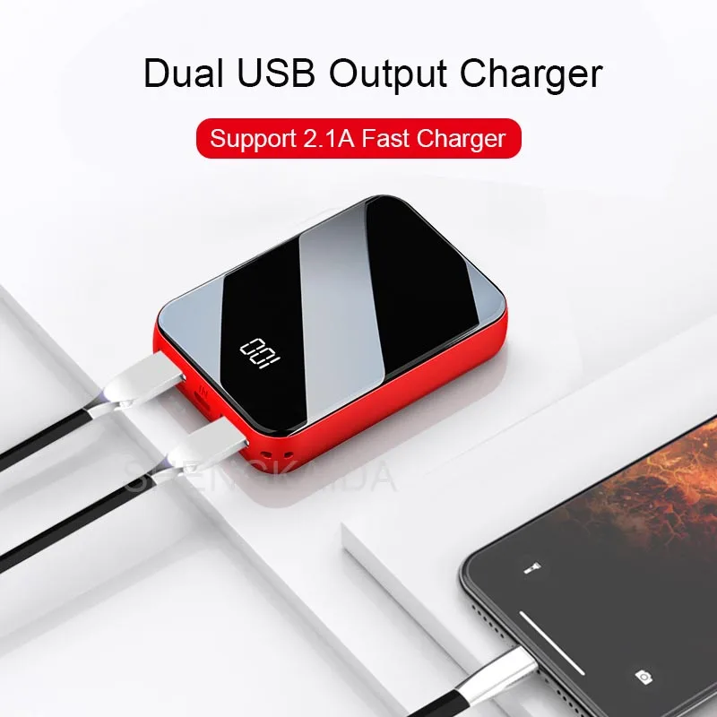 20000 mAh мини-панель солнечных батарей Мощность банк двойной USB Выход 2.1A быстрой