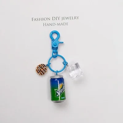 Креативная цепочка для напитков Cola Fanta аксессуары ключей мужские и женские