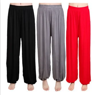 Loose Sport Modal Pants Yoga Fitness Bloomers Unisex Solid Cool | Martial Arts