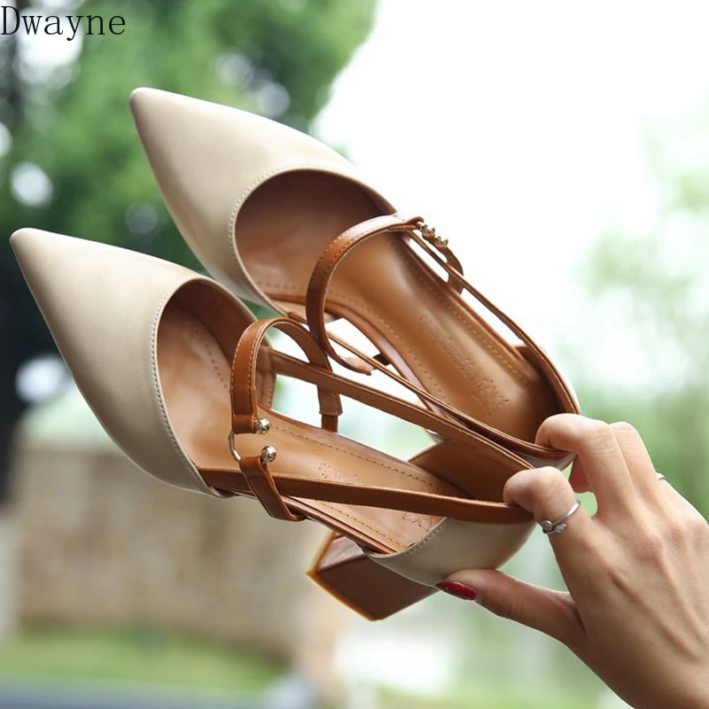 2019 new hot Korean version of the wild thick with single shoes fashion comfortable pointed high heels | Обувь