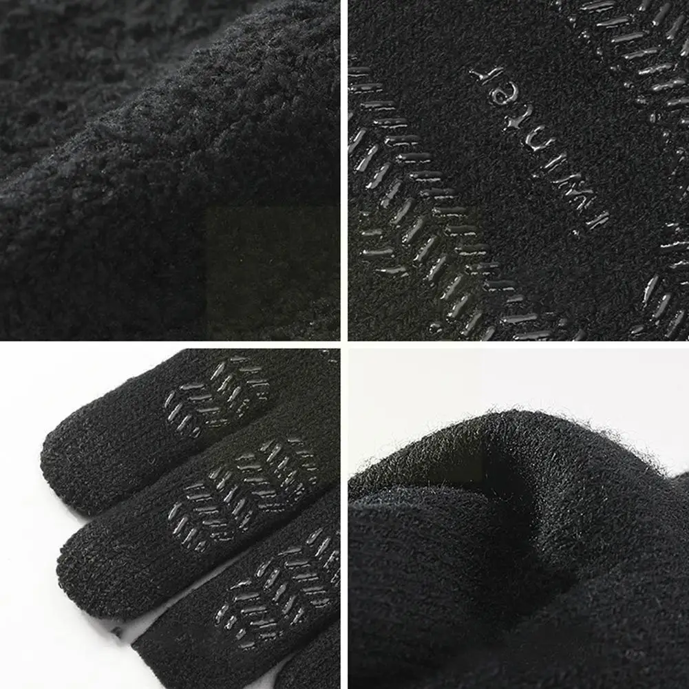 

Мужские и женские зимние перчатки, водонепроницаемые теплые флисовые перчатки для сноуборда и улицы, нескользящие перчатки для экрана и лы...