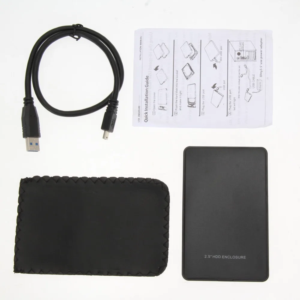 2,5 дюймов USB 3,0 SATA адаптар для жестких дисков 5 Гбит/с внешний жесткий диск USB жесткий диск sata дисков Корпус для внешнего жесткого диска ssd-бокс w/с откидной крышкой