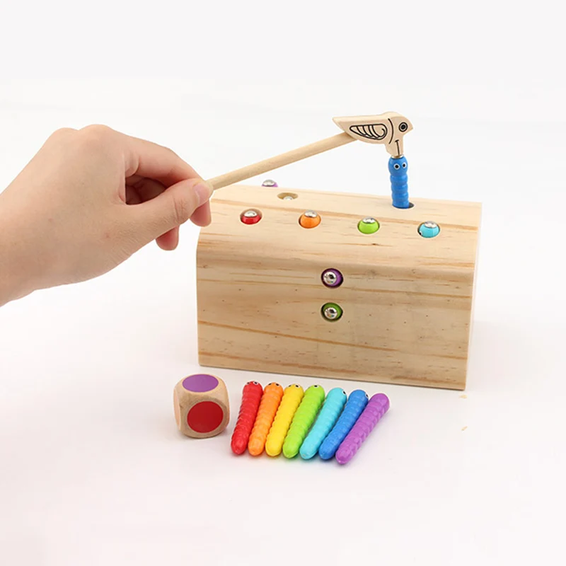 Головоломка деревянная игра в виде ловли жуков раннее образование магнитные