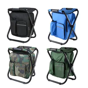 outdoor folding camping chair fishing chair bag stool portable backpack cooler insulated picnic bag hiking seat table bag free global shipping