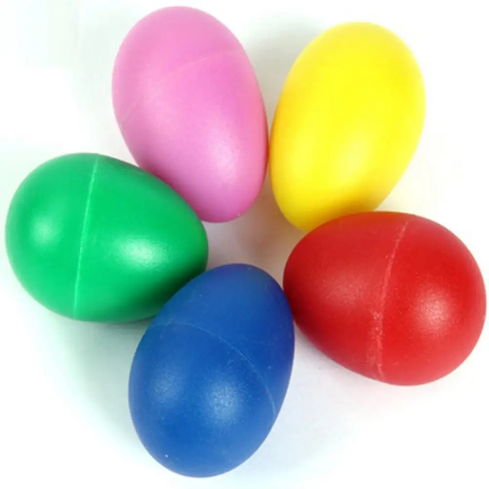 Пластиковый перкуссионный шейкер Maracas однотонный музыкальный для детского яйца