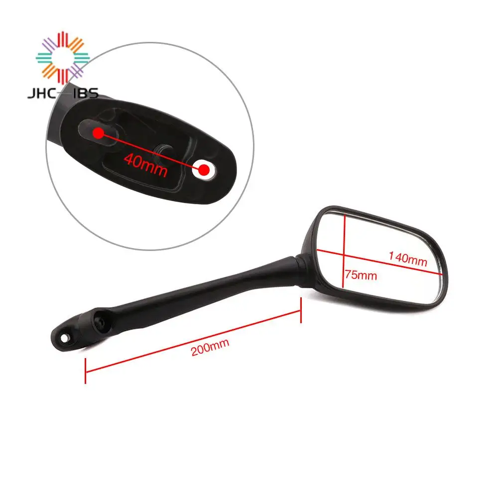 Мотоциклетные зеркала заднего вида черные левые и правые боковые для HONDA CBR250 CBR 250