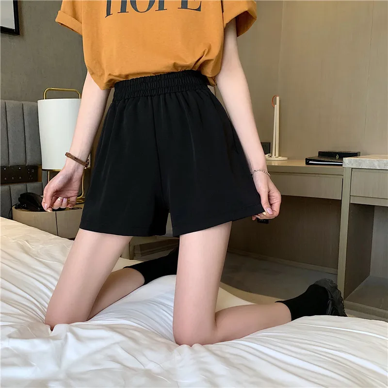 

YTX1744 2021 new Japanese new version Korean style high waist A-line loose suit wide-leg shorts
