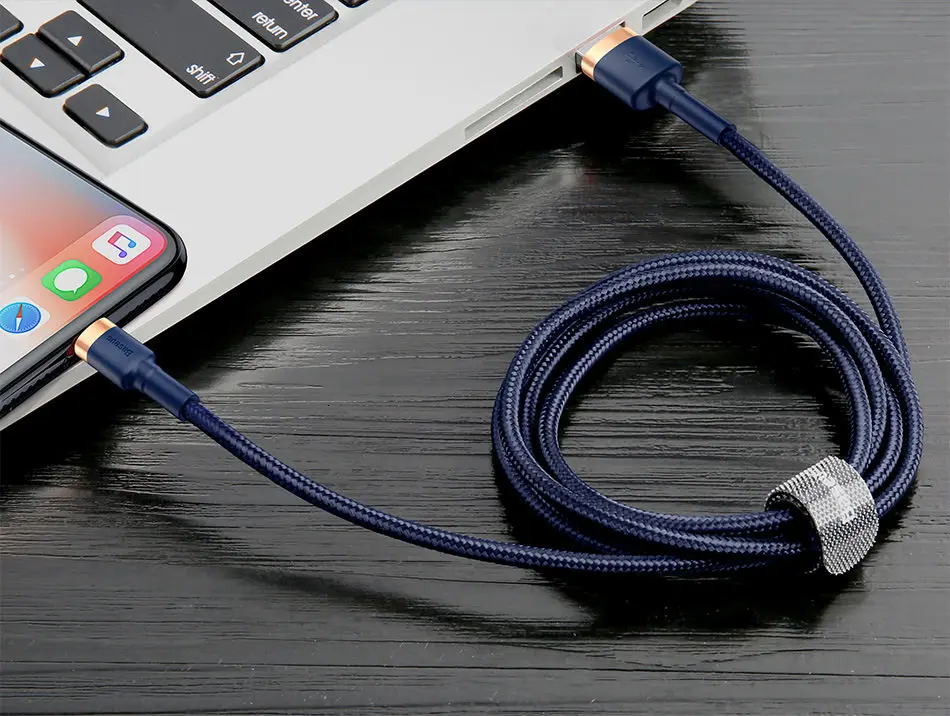 Baseus USB кабель для iPhone XS Max XR X 8 7 6 6s Plus 5 5S SE iPad Быстрая зарядка зарядное устройство кабель для передачи данных кабели для мобильных телефонов 3 м