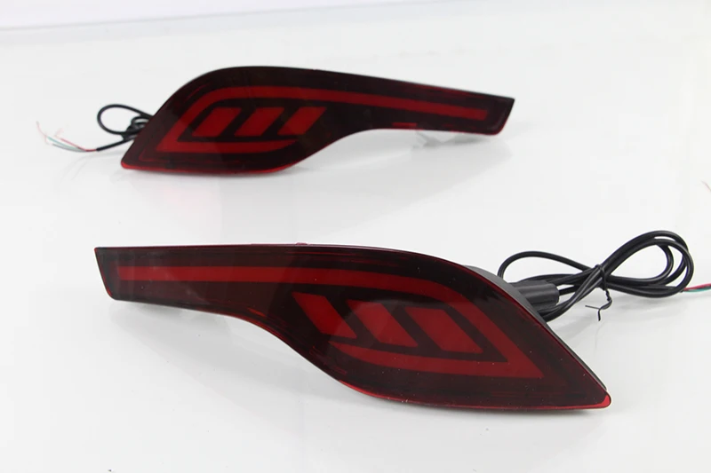 Автомобильный мигающий 1 пара красных линз светодиодный задний бампер
