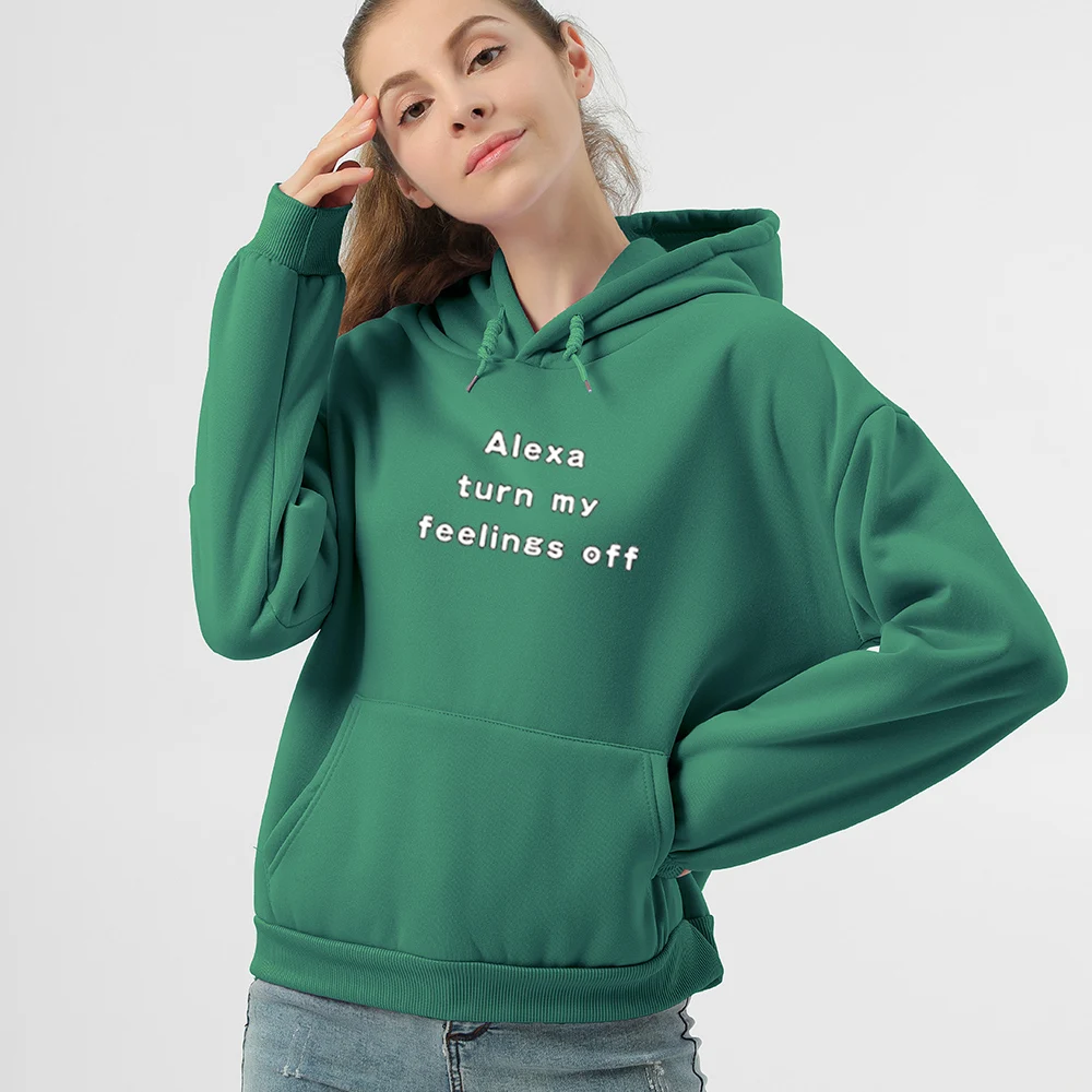 Soft Sweatshirts for Women Letter Graphic Sweatshirt Hip Hop Womens Sweatshirt with A Hood Jogging Femme Hoody Ladies Sweetshirt