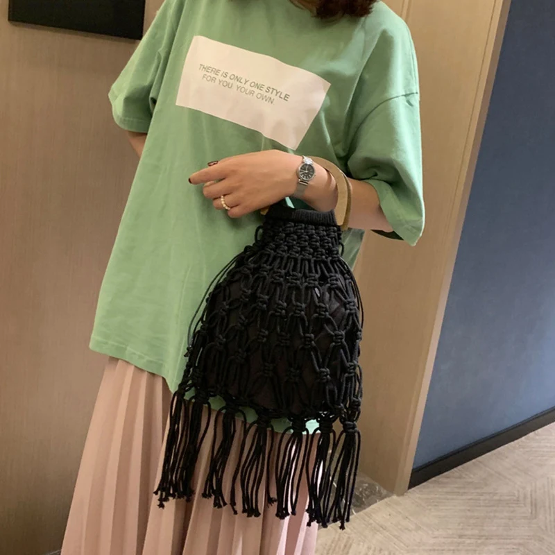 Женские сумки и кошельки ручной работы из хлопчатобумажной ткани с деревянной