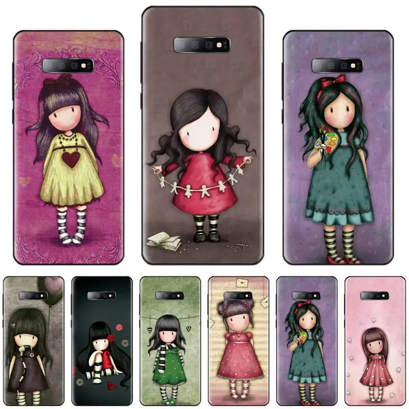 Высококачественный чехол для телефона с рисунком девушки из мультфильма Santoro