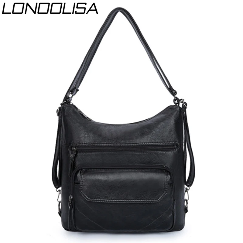 Sac A Dos женский рюкзак из искусственной кожи на молнии дорожный школьные сумки