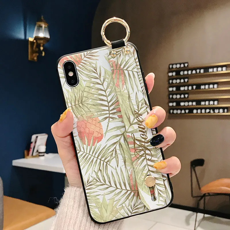 Мягкий чехол из ТПУ с ремешком на запястье для huawei P20 P30 Pro Lite P10 mate 10 20 Pro Nova 3 3i 4 5Pro 5i Pro Honor 7A 20