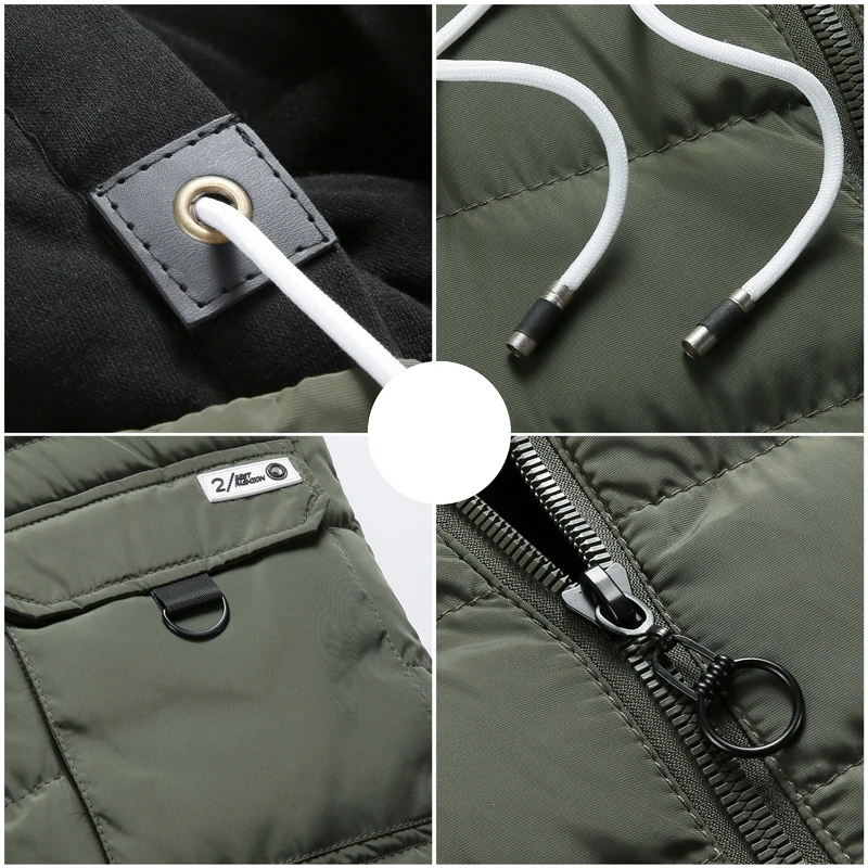 

Autumn Warm Men's Vest Casual Coats Vest Mens Sleeveless Jacket Male Fashion Waistcoat Windproof Hooded Jacket Men Winter Vest