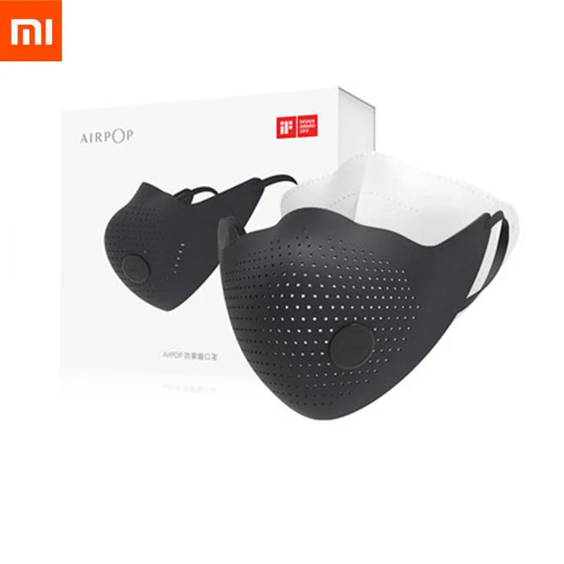 Черный цвет Xiaomi AirPOP Air Wear PM2.5 анти-дымка маска для лица Регулируемая ухо висячие удобные противотуманные маски для лица для мужчин и женщин