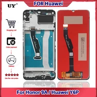 original display for huawei honor 9a display touch screen for huawei y6p 2020 lcd display with frame replacement parts med l29