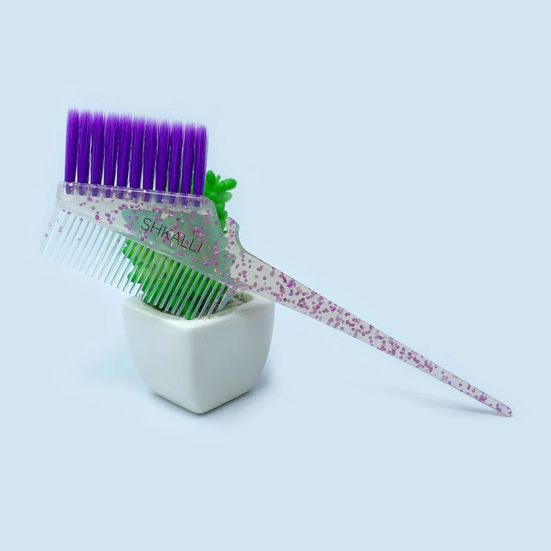 3 шт./компл. блестящие кисти для окрашивания волос с двойной головкой