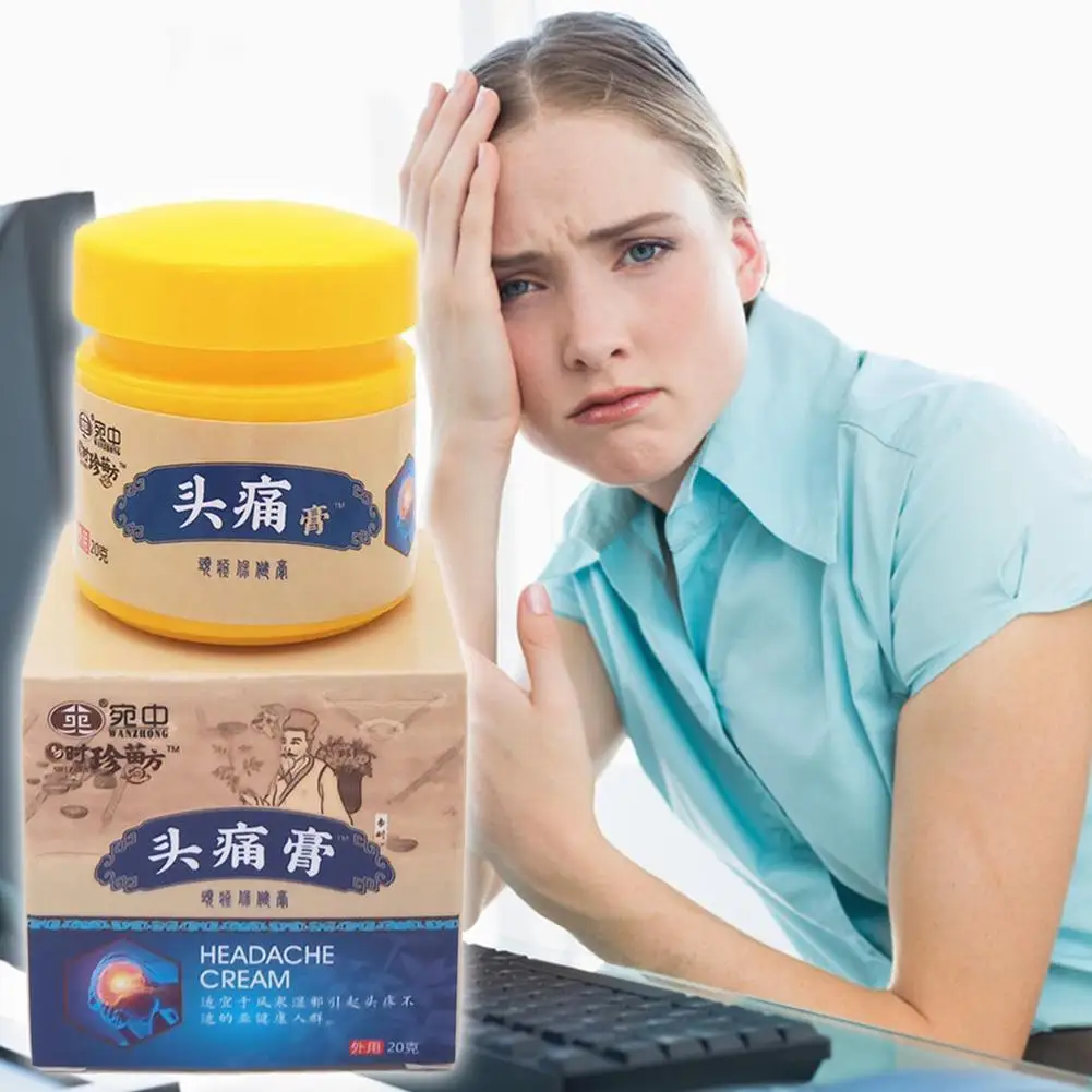 20 мл Крем для облегчения головной боли лечение в нервах фотопластырь мигрень