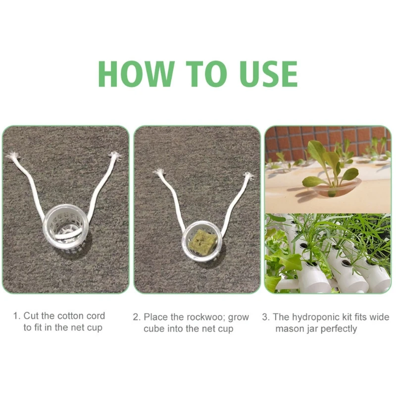 

Hydroponic Colonization Mesh Pot Net Cup Basket Aeroponic Planting Grow Clone