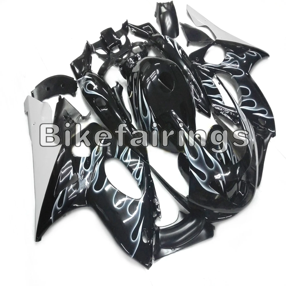

Silver Flames Black Motor Bodywork Kit For Yamaha YZF600R Thundercat 1997 98 99 00 01 02 03 04 05 06 2007 Cowlings Fairings