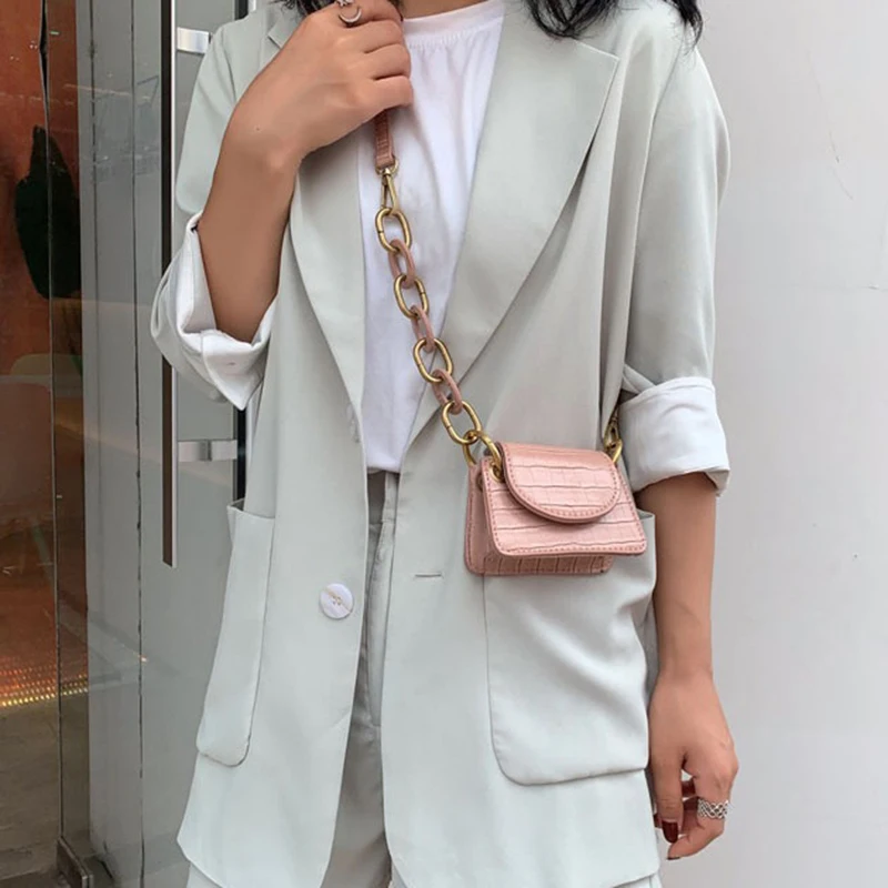 Модные мини сумки на плечо для женщин дизайнерские брендовые цепочке роскошная