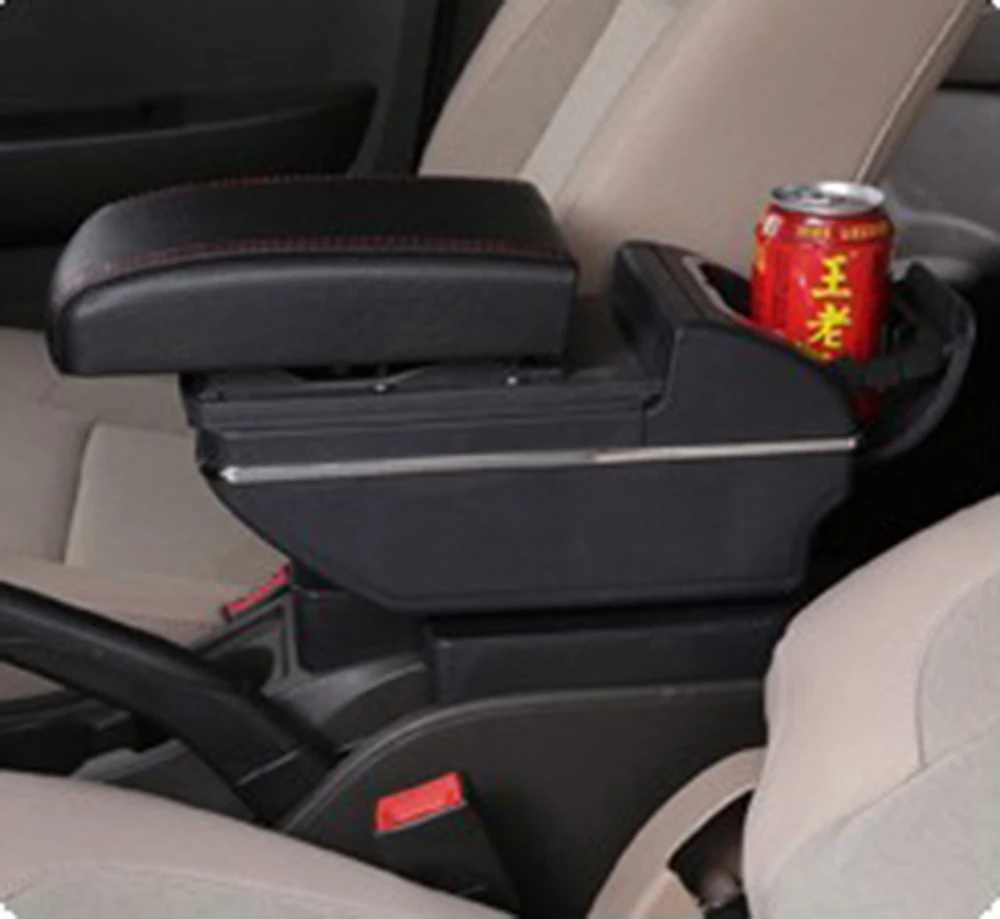 

Leather Car Center Console Armrest Storage Box for Citroen C-Quatre C-Triomphe 2008 2009 2010 2011 Armrests with USB