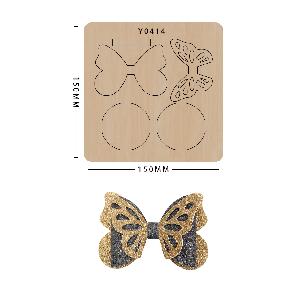 

Bowknot Scrapbook Molds Diy Wooden Die Cutting Handmade New Bow Molds Template Suitable For Sizzix Big Shot Machines