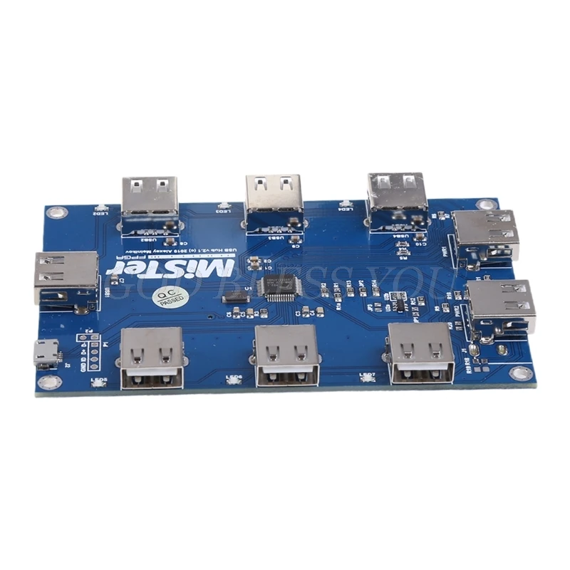 Ручная сварка мистер usb-хаб v2.1 доска для FPGA 7 Порты USB Прямая доставка | Электроника