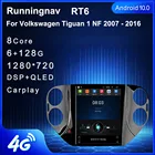 Runningnav для VW Volkswagen Tiguan 1 NF 2007 - 2016 Tesla Тип Android автомобильное радио мультимедийный видеоплеер навигация GPS